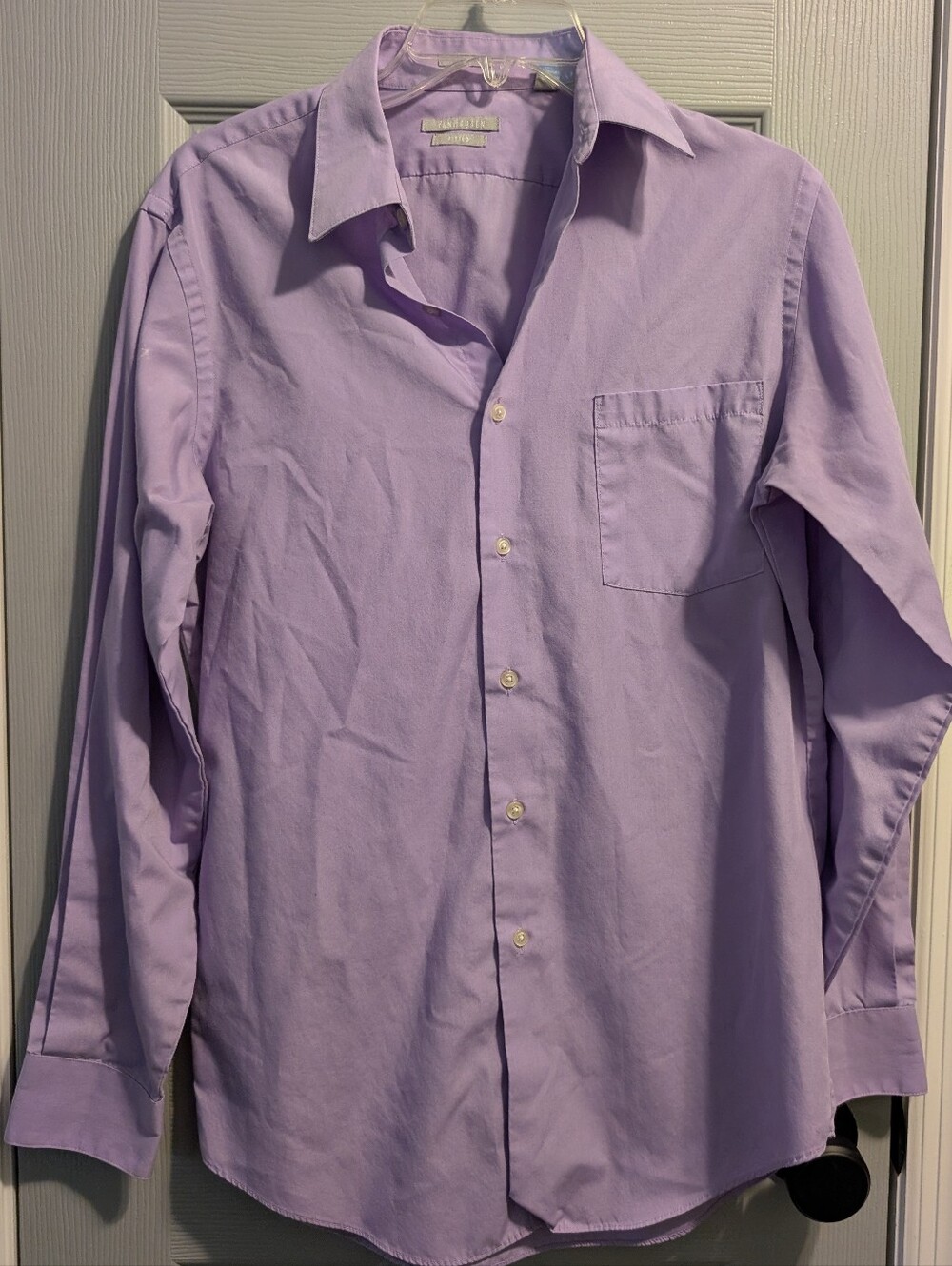 Van Heusen Lavender Long-Sleeve Dress Shirt